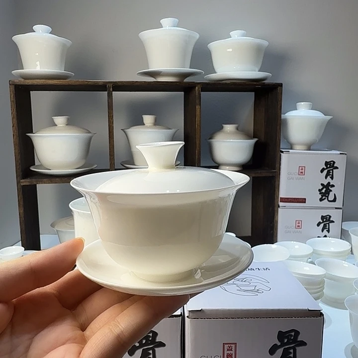 100cc盖碗元宝骨瓷