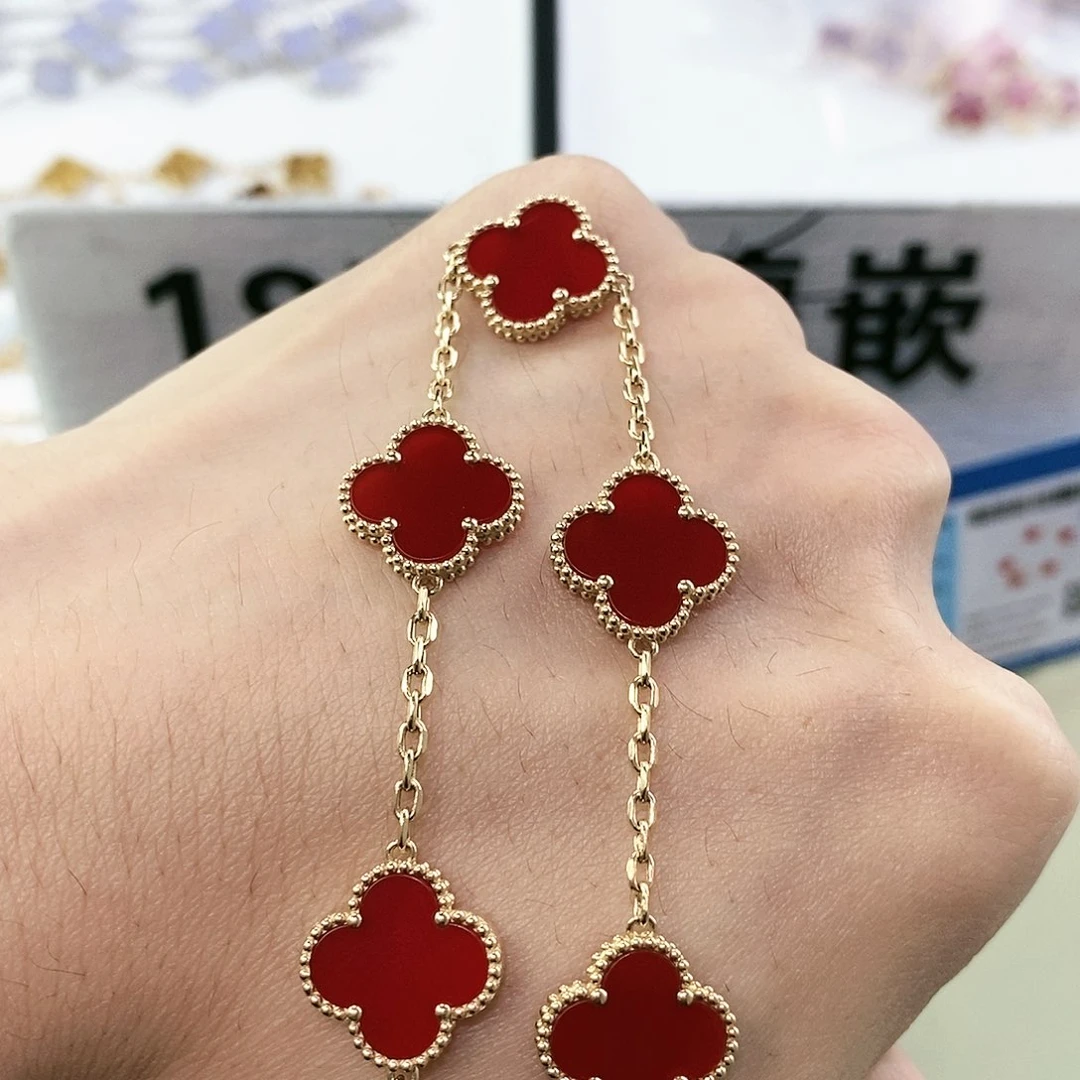 玛瑙/玉髓手链18K金镶嵌