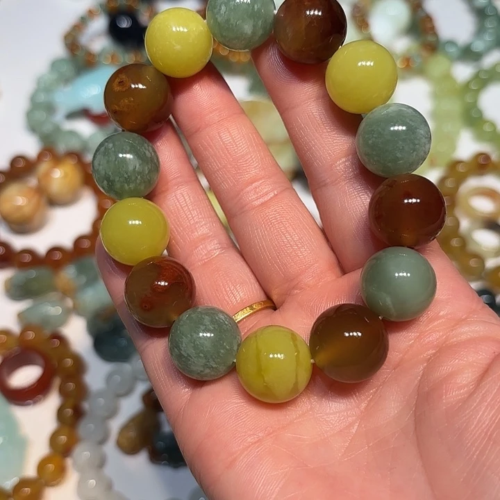 蛇纹石玉未镶嵌手串