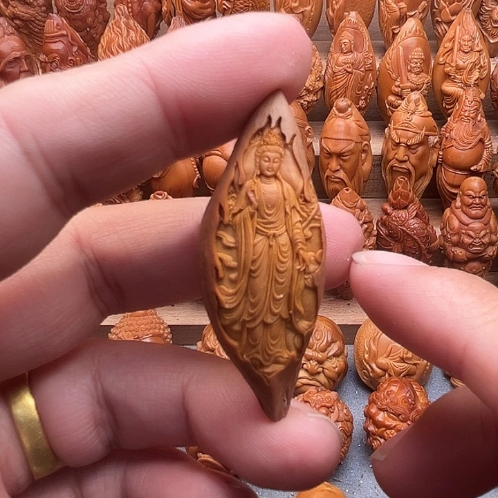 橄榄核吊坠19观音