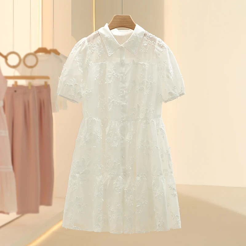 【ka】法式浪漫精致立体刺绣连衣裙2025夏季商场专柜品牌女装
