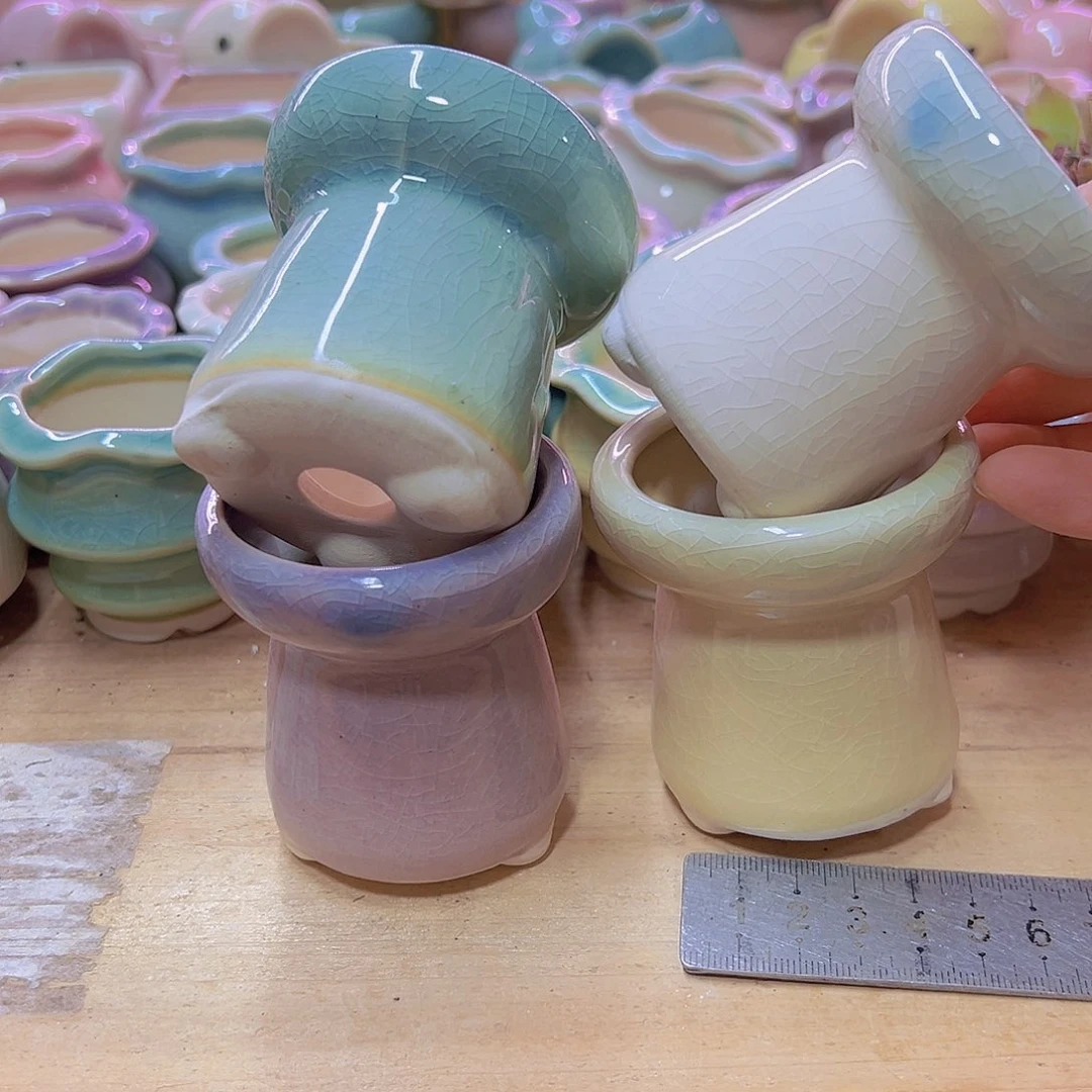 陶瓷花盆当场满12包邮