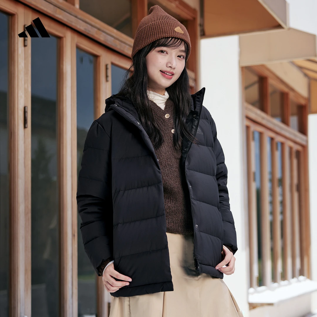 双旦礼遇阿迪达斯官方女款秋冬简约保暖600蓬鸭绒羽绒服 KG3147