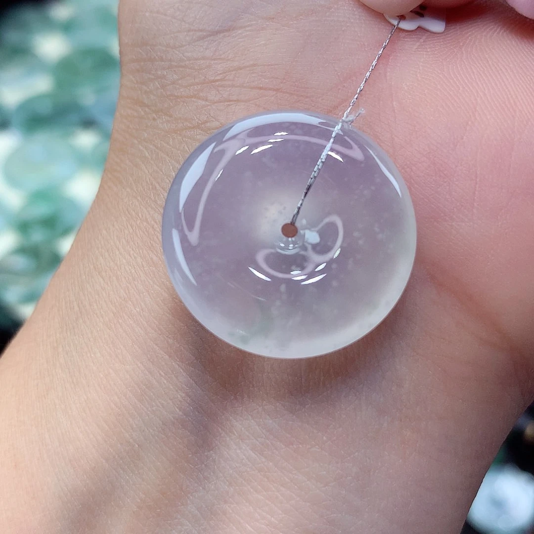 翡翠未镶嵌颈饰编号33尺寸23.6-5.8