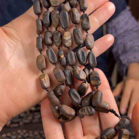 手串沉香白棋沉水虫漏33克卡8多样性发1条