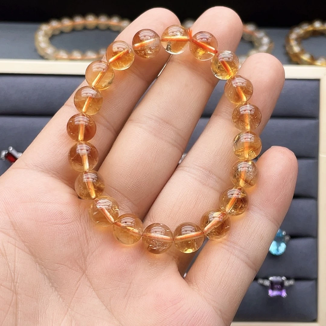 未镶嵌手链烟晶卡9+黄塔晶