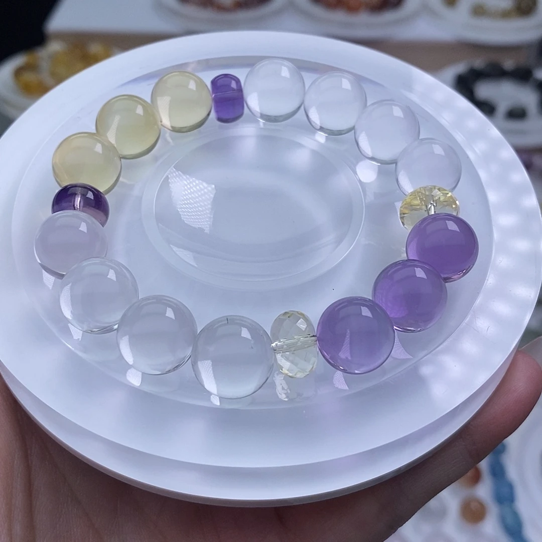 小***瓜水晶手链未镶嵌天然水晶定制打孔不退换