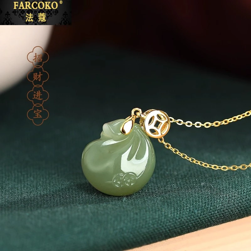 法蔻福袋和田玉项链女款精致高级锁骨链送妈妈婆婆生日母亲节礼物