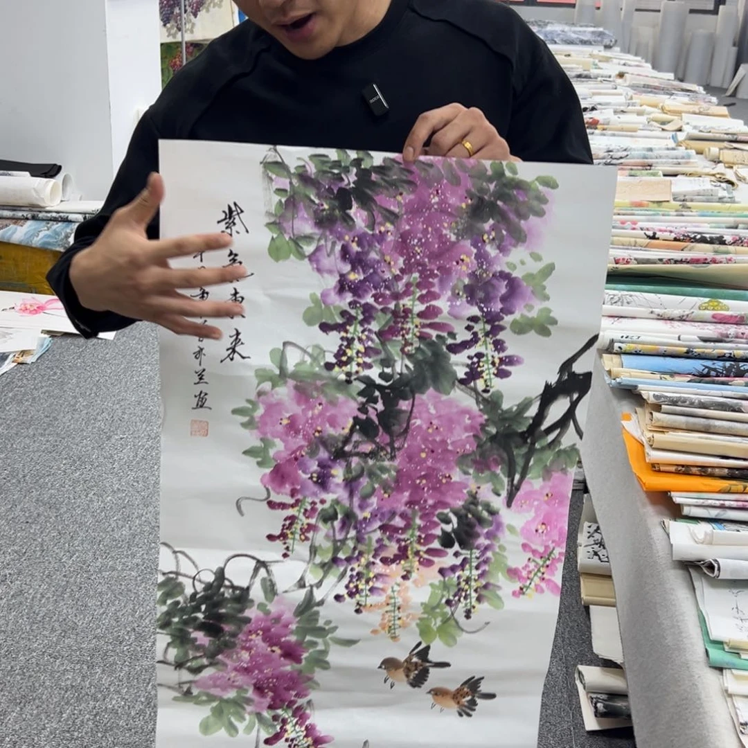 国画纯手绘字画宣纸