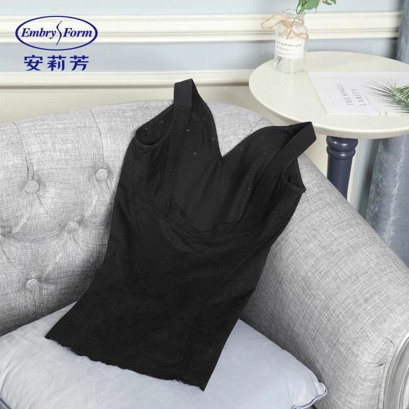 安莉芳蕾丝美体修身打底塑身上衣女产后收腹紧身束身衣EY00009