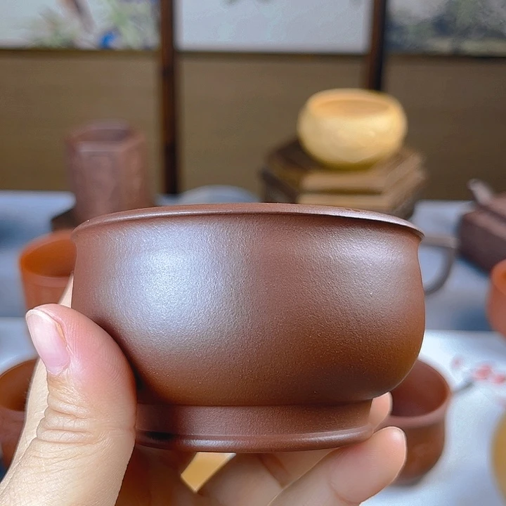 古***拉茶杯紫砂全手工主人杯容量130