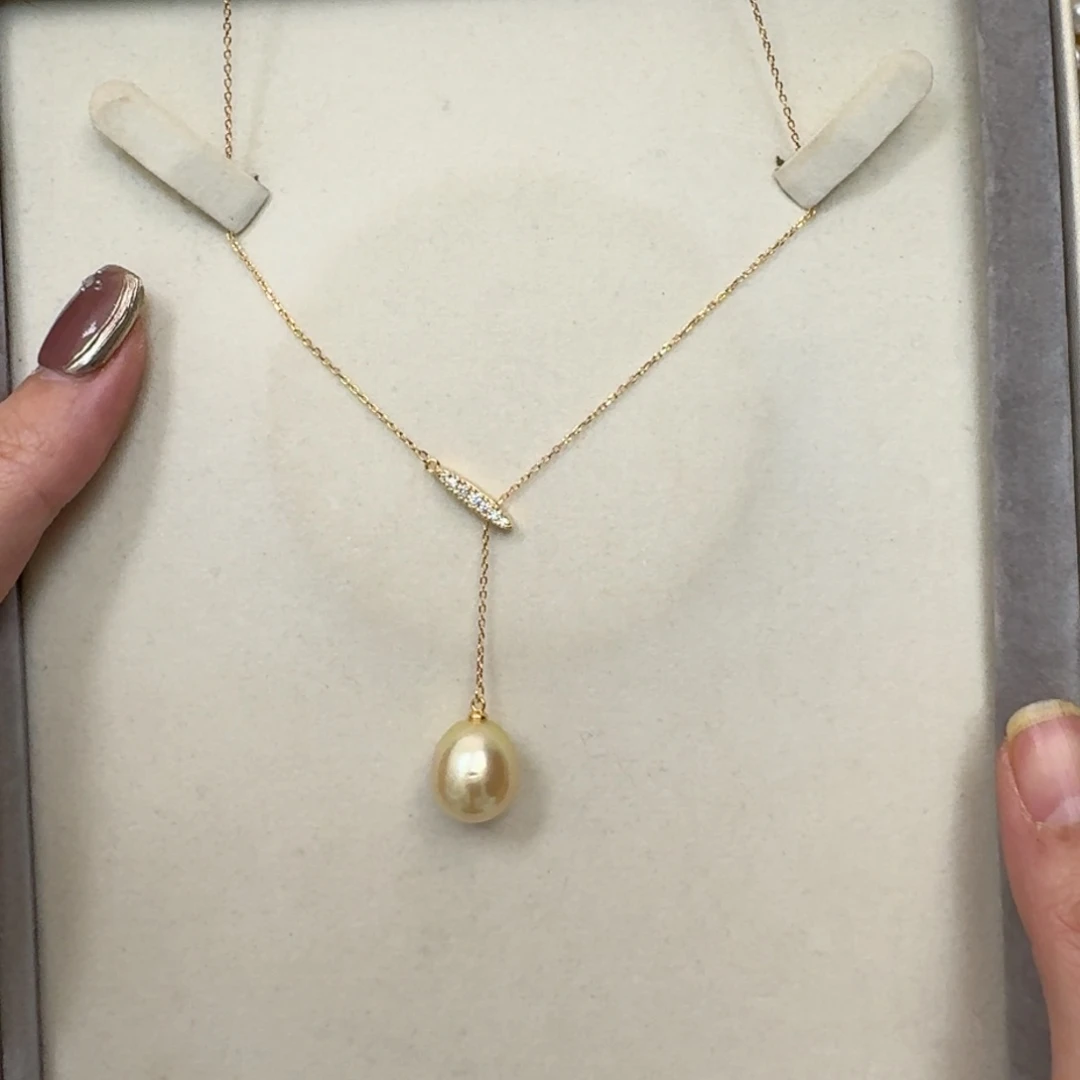 海水珍珠颈饰银S925镶嵌?*