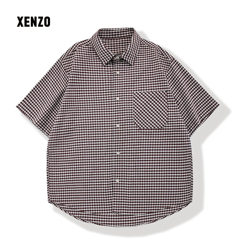 【XENZO】2025秋季新款男女同穿格子衬衫