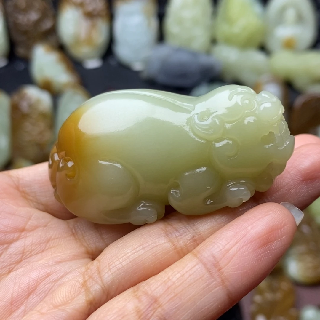 项链未镶嵌和田玉（糖玉）川***手