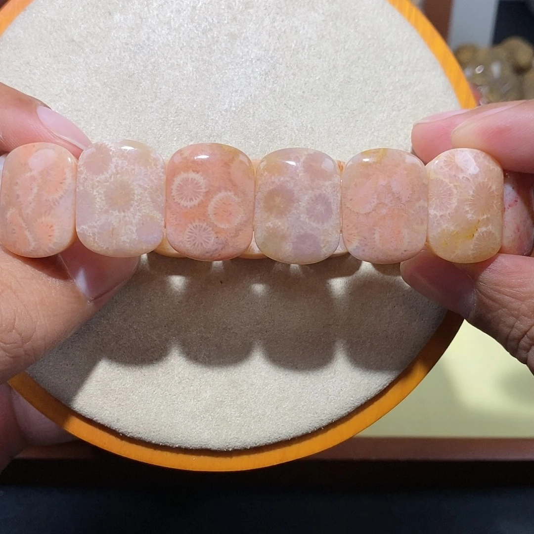硅化珊瑚（珊瑚玉）手串未镶嵌G*3