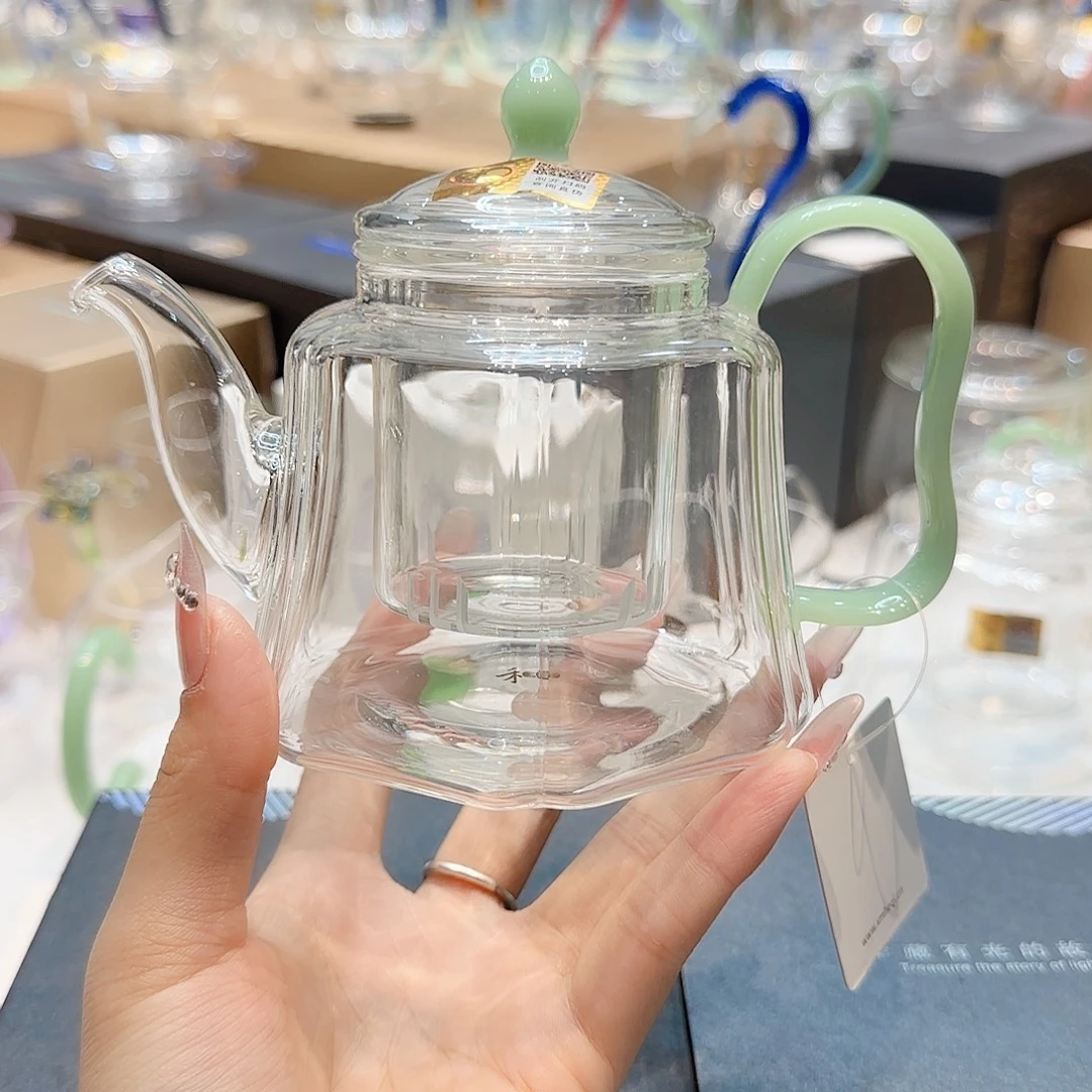 禾器浅玉色锦瑞壶