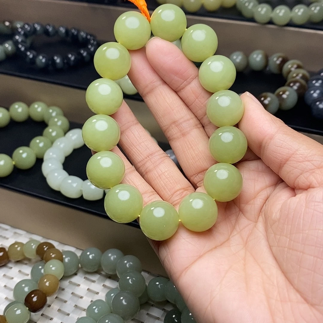 和田玉未镶嵌手链卡16