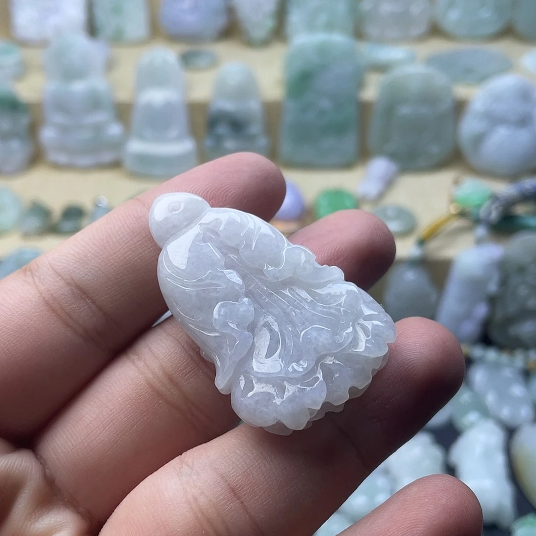 翡翠未镶嵌颈饰纯天然翡翠