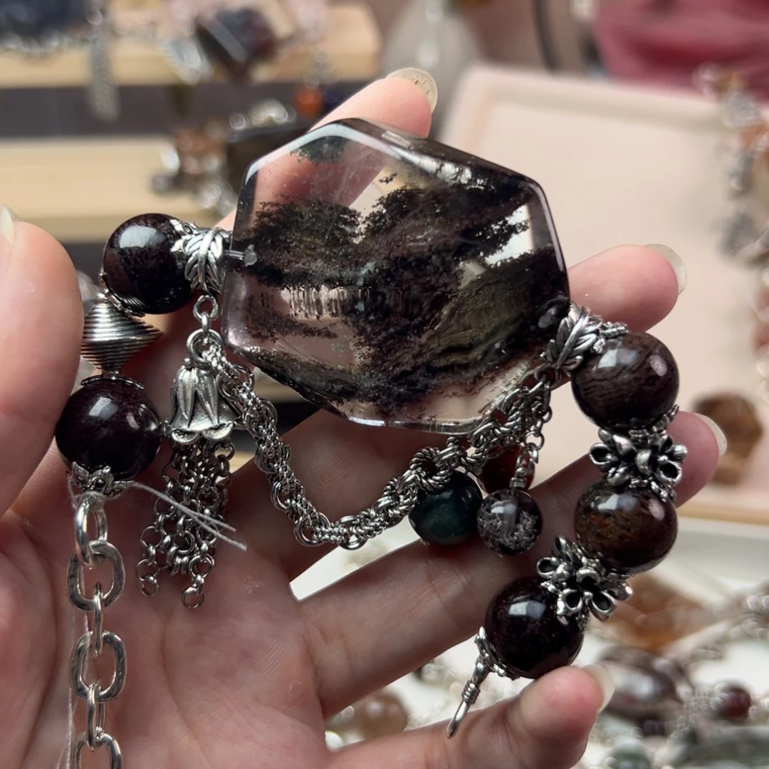 水晶手链合金招****务手串