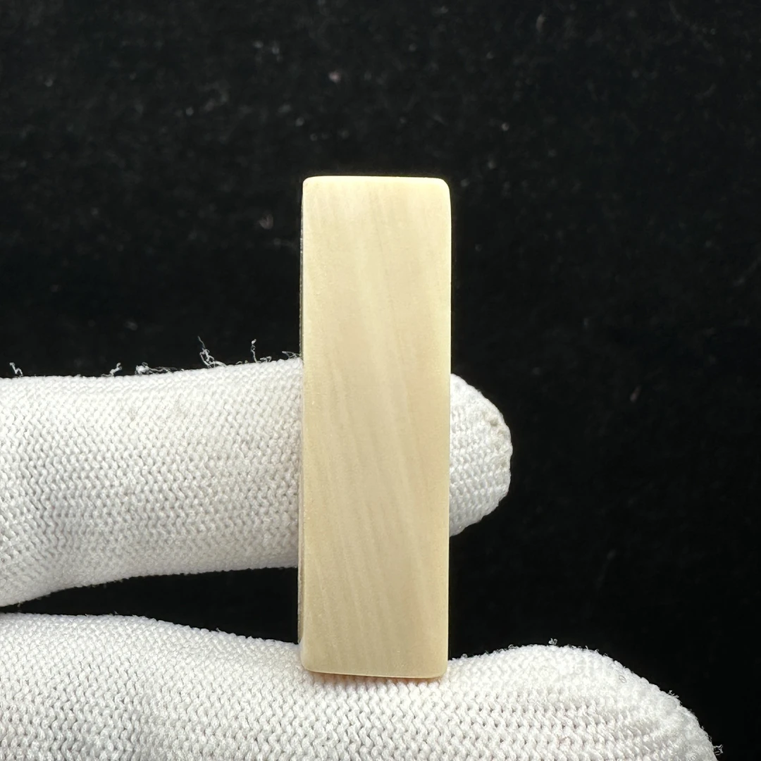 S7263天然猛犸牙一字三通12x39.5x9.7mm支持鉴定 假一罚四