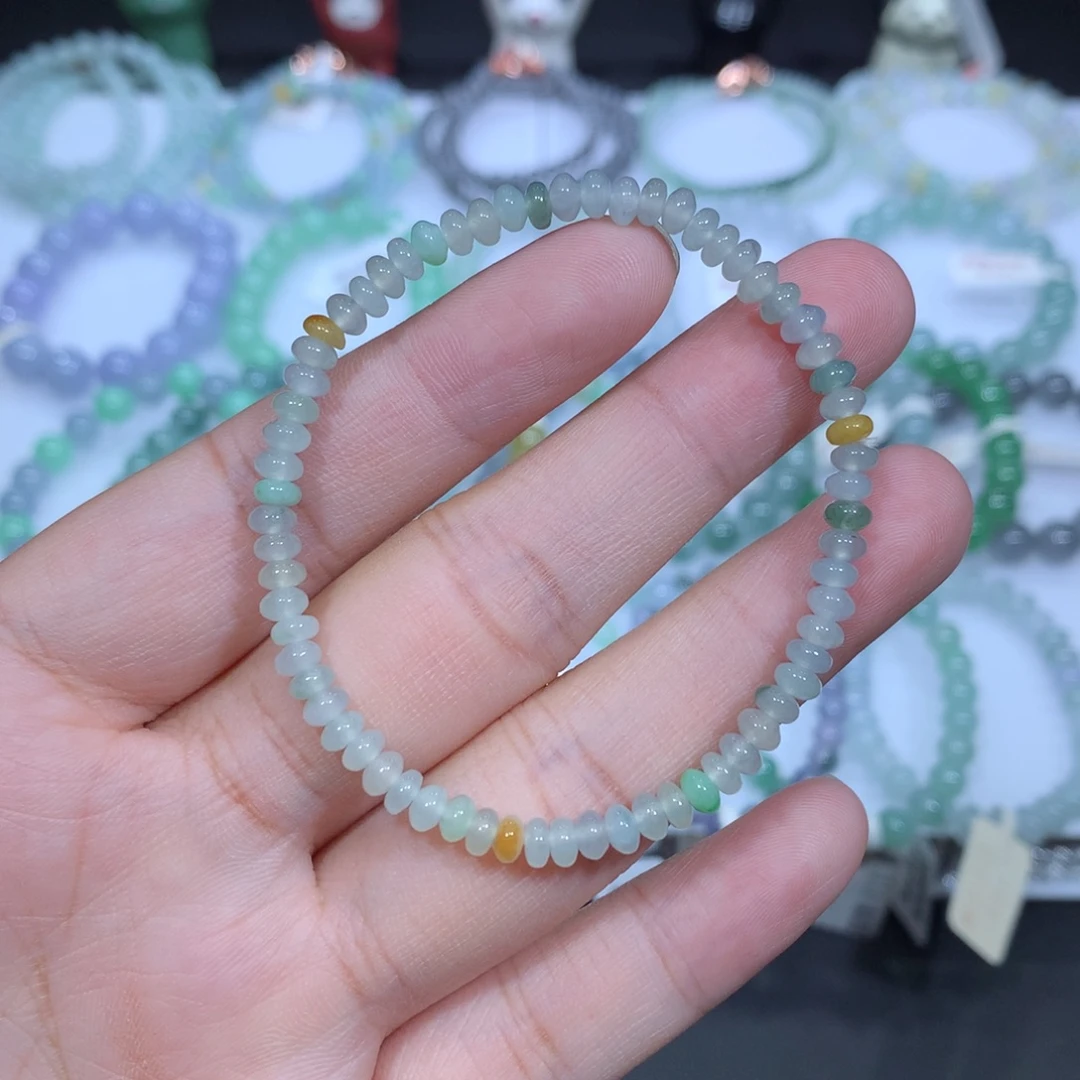 翡翠未镶嵌手串天然