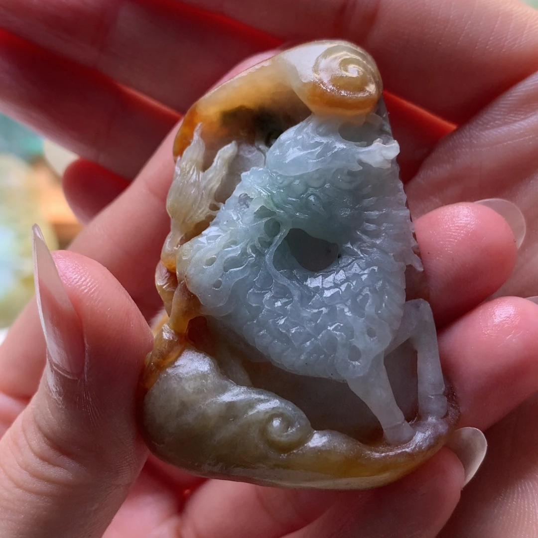 未镶嵌定制翡翠麒麟