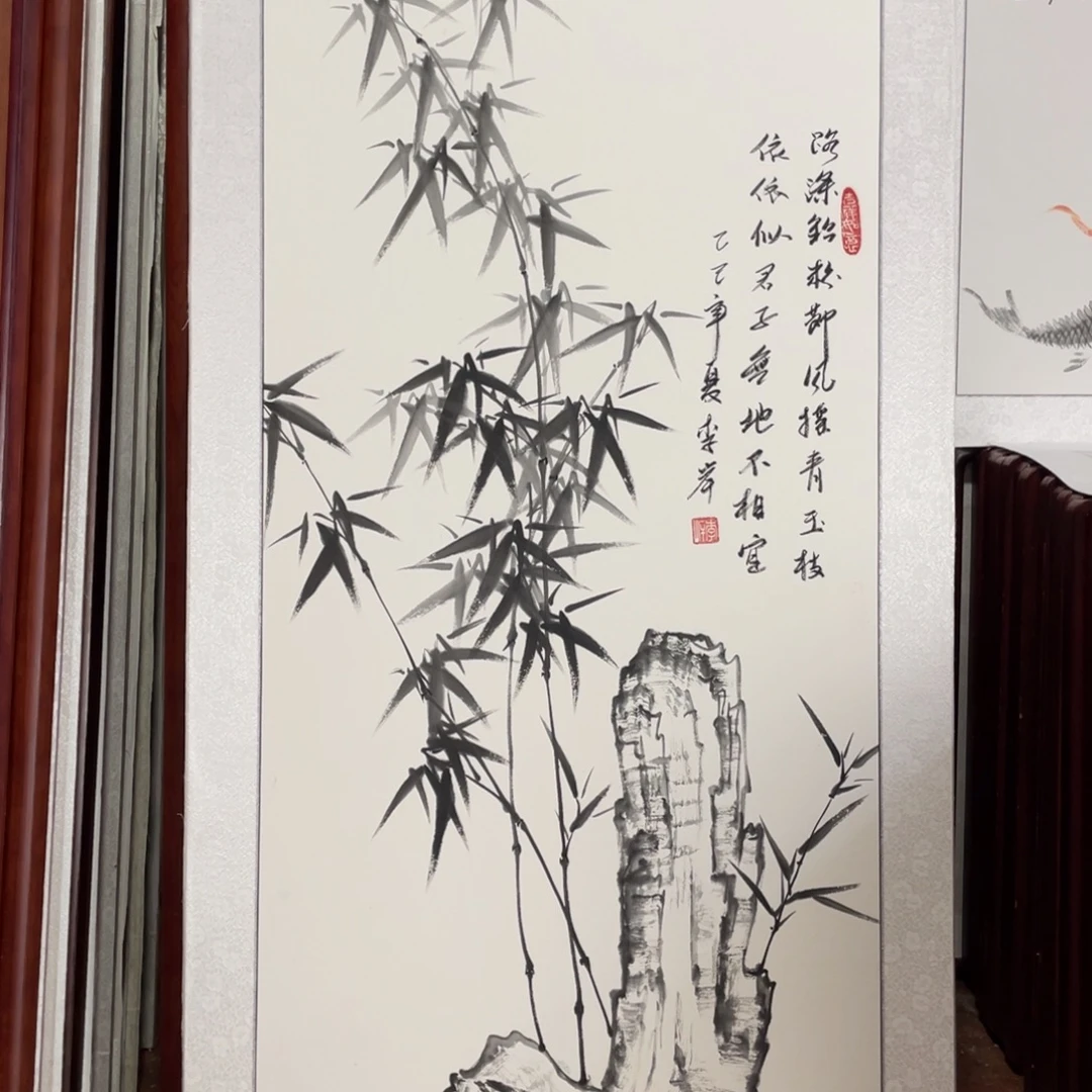 国画带框尺寸63*123厘米
