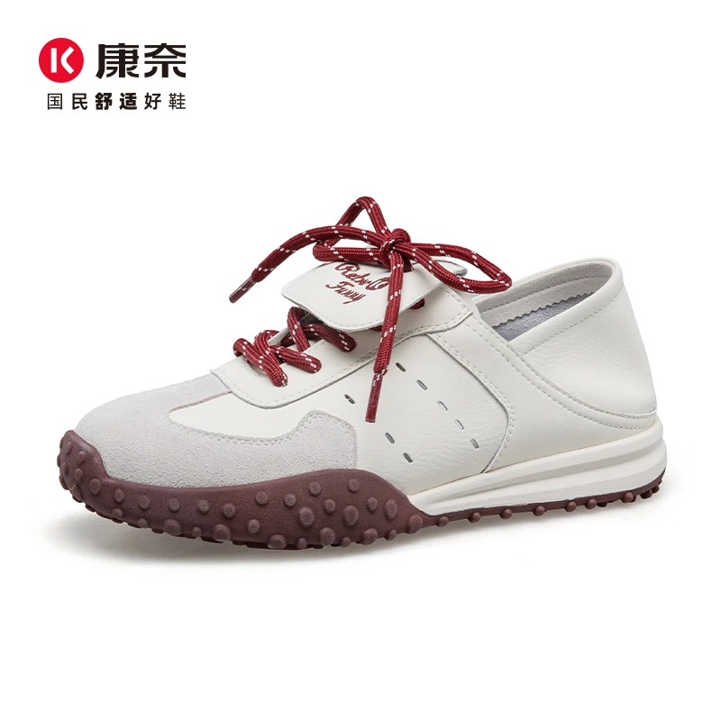 Kangnai/康奈52470专柜正品2025春系带百搭舒适时尚女运动休闲鞋