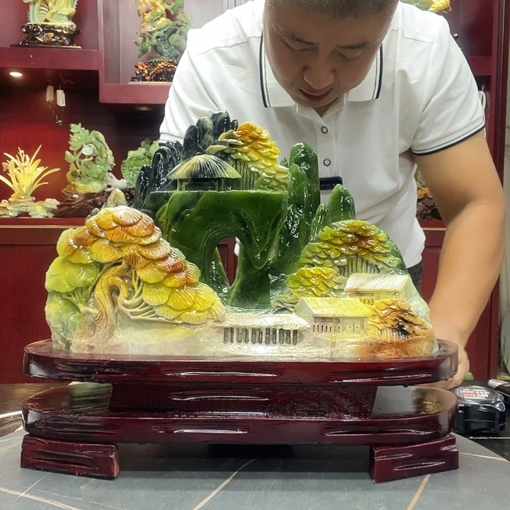 玉得***鱼家居摆件办公室摆件