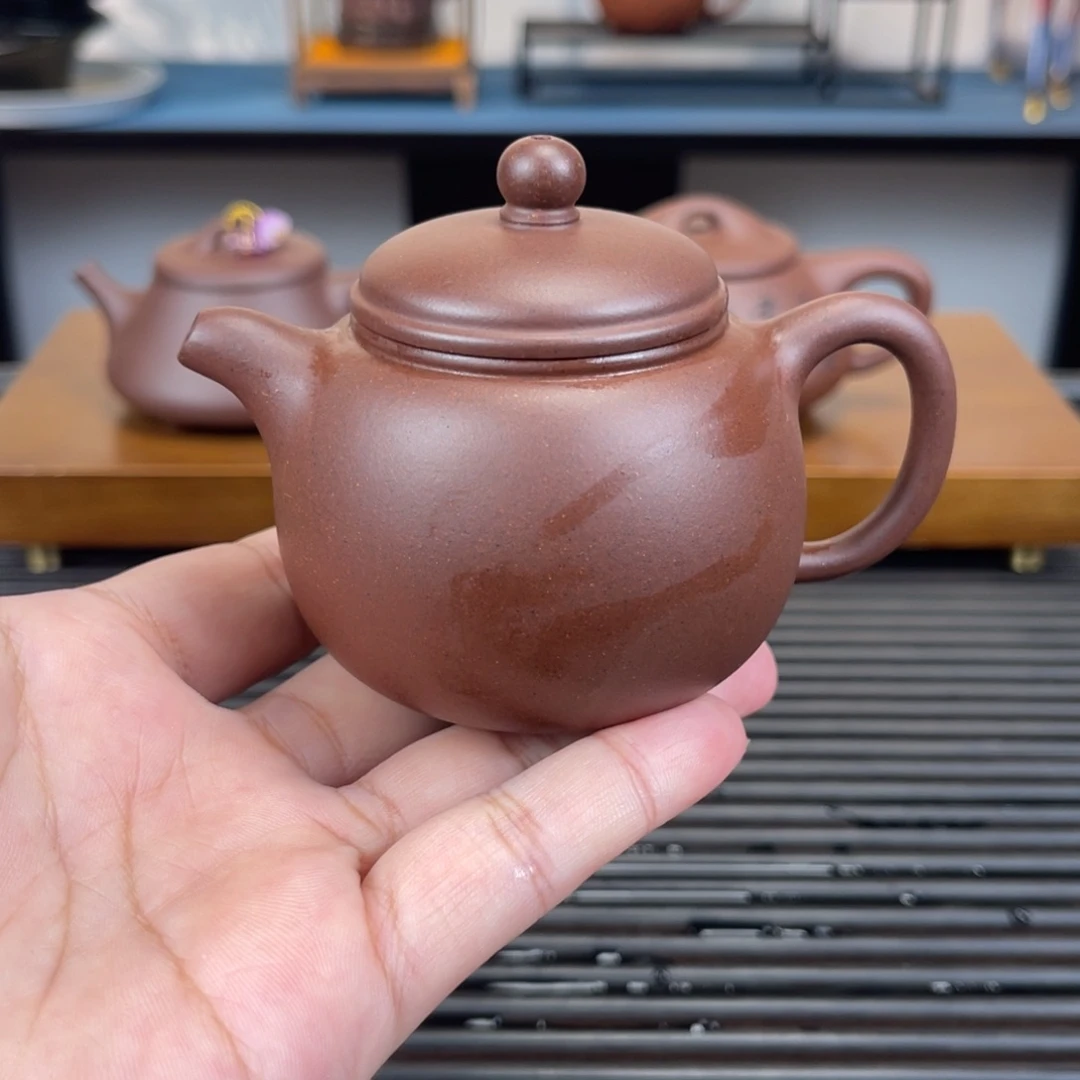 紫砂茶壶150毫升半手工紫泥匏鳟