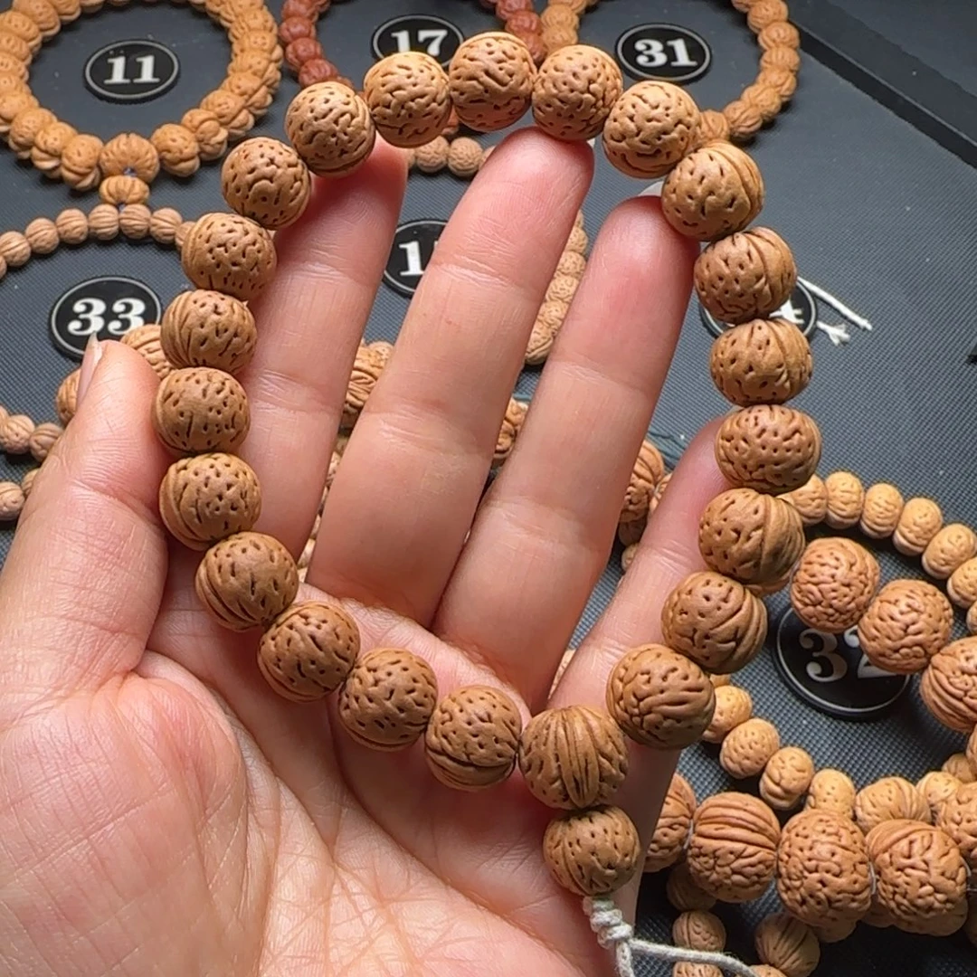 桃核手串红皮蜡皮桃核手持