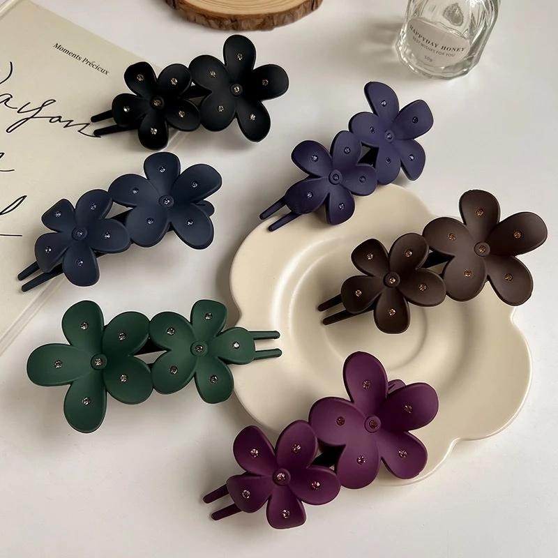 新款后脑勺抓夹发夹女复古盘发夹子网红气质发卡感鸭嘴夹发饰头饰