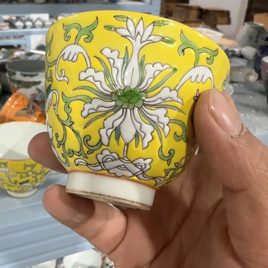 瓷片摆件手绘瓷器全部处理了
