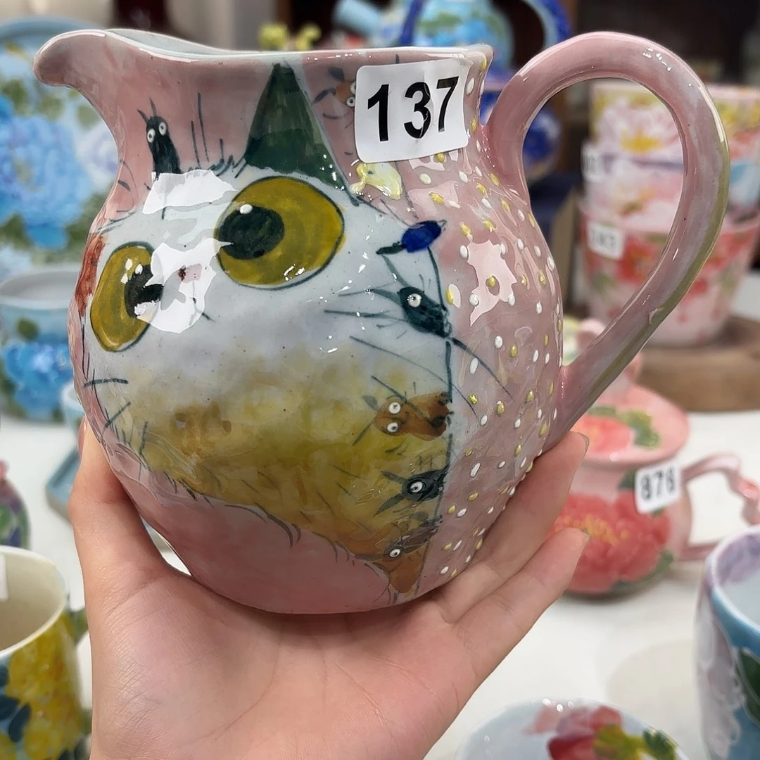 景德镇手绘高温釉下彩陶瓷茶具