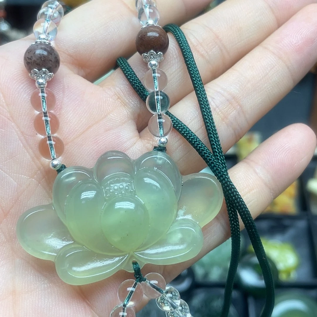 未镶嵌蛇纹石玉项链