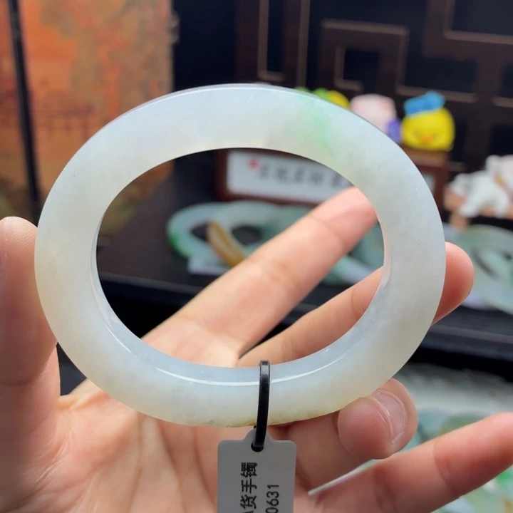 定制翡翠未镶嵌白冰娇金丝绿51-57贵-9