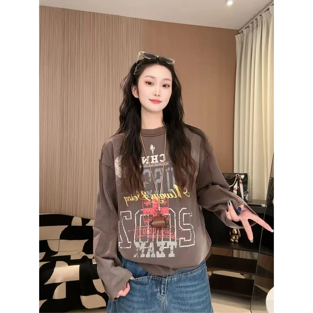 ANGEL HUE-秋冬慵懒休闲宽松显瘦单里打底衫长袖10121