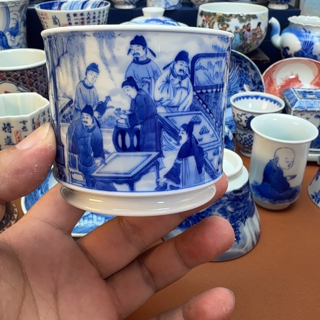 杯子景德镇全手工手绘陶瓷