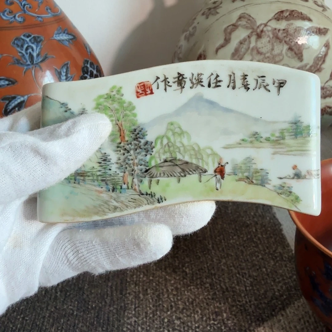 用***6粉彩一件完整完整