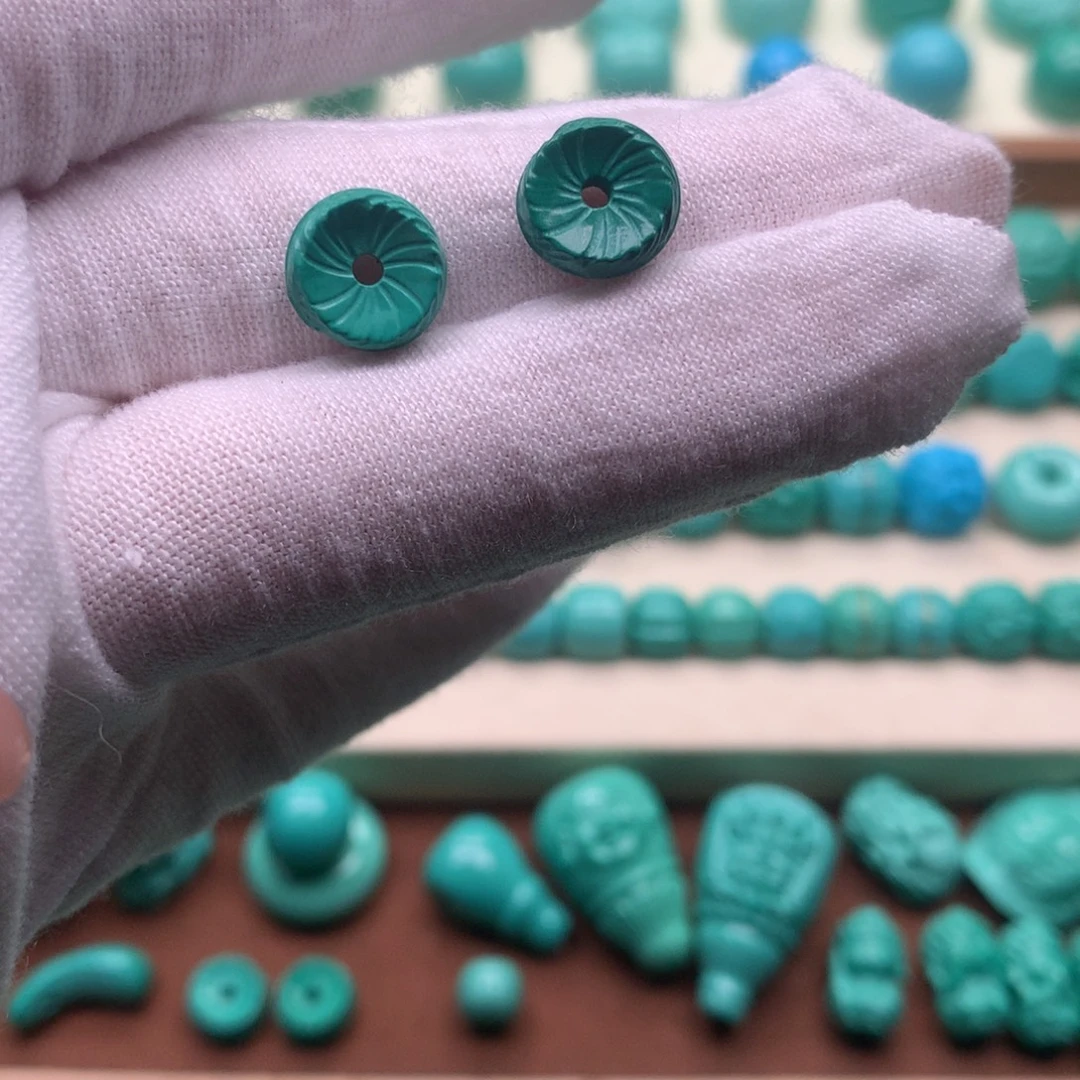 原生态散珠配饰羽毛扣卡10