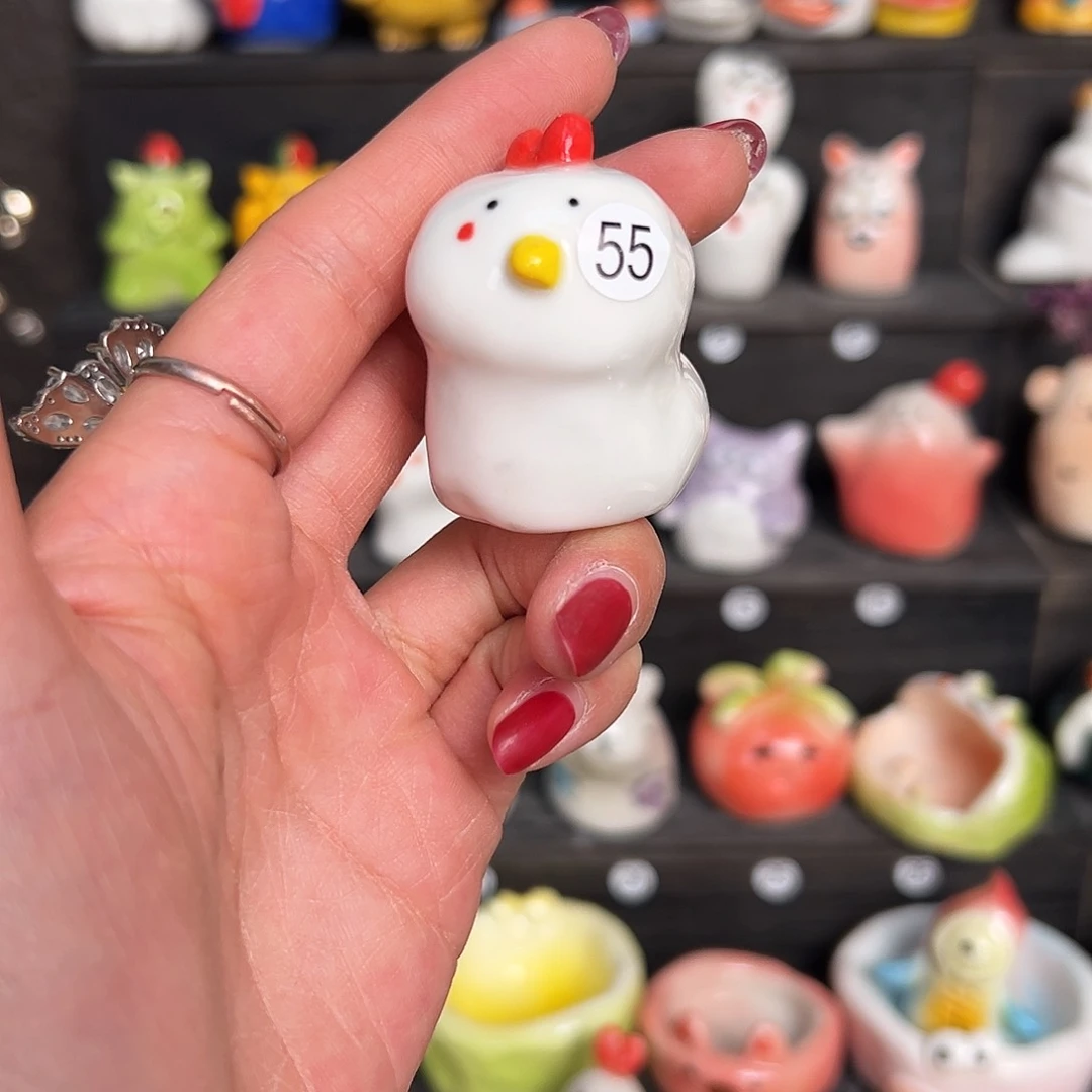 摆件手捏陶瓷，默认微瑕55