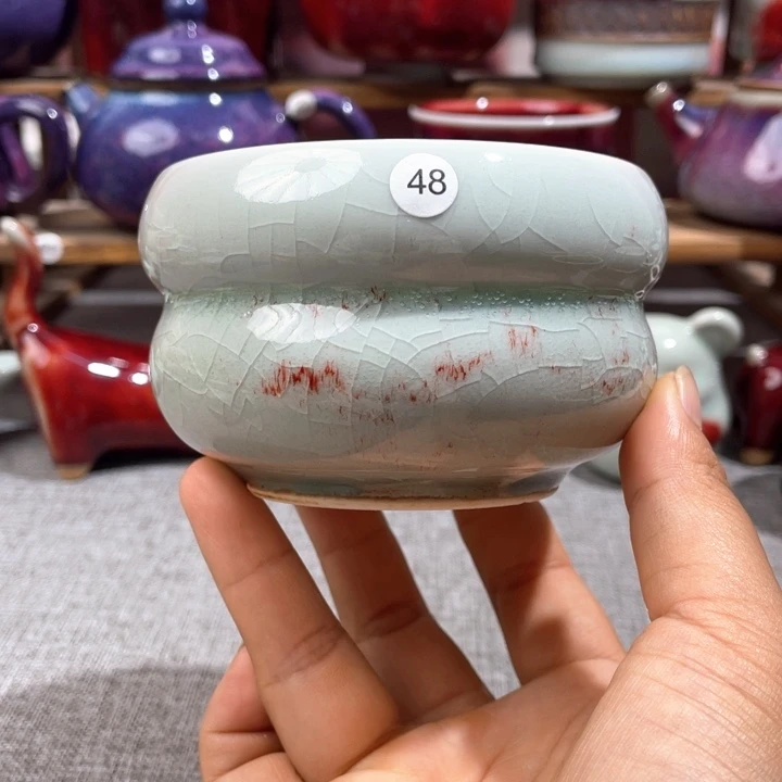 瓷片纯手工制作……微微瑕