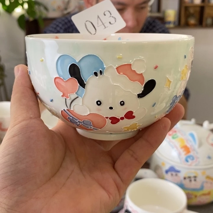 瓷片景德镇釉下彩手绘