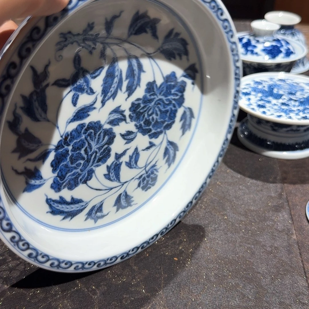 自***杯摆件景德镇高端牡丹壶承