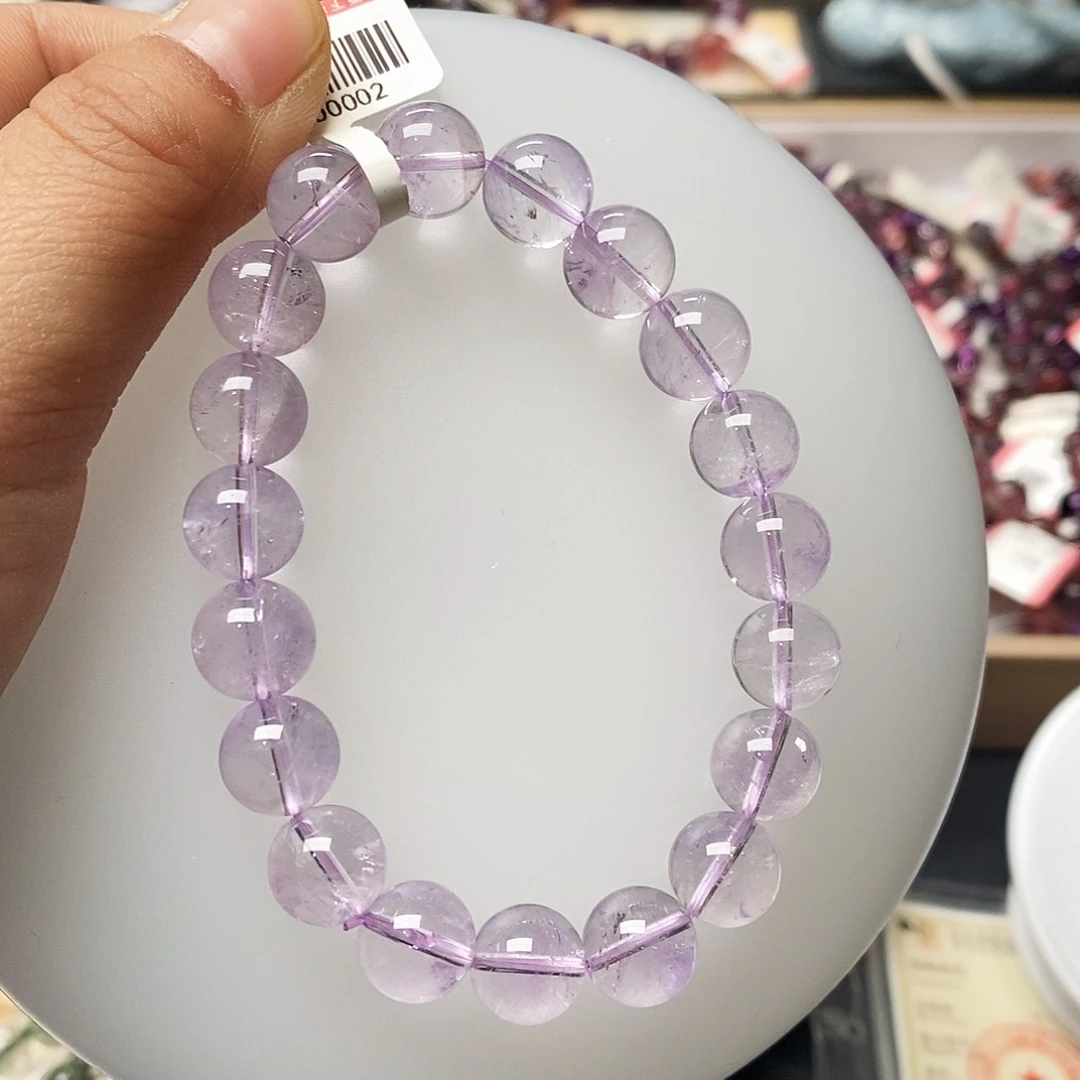 未镶嵌手链水晶A002薰衣草紫水晶10+