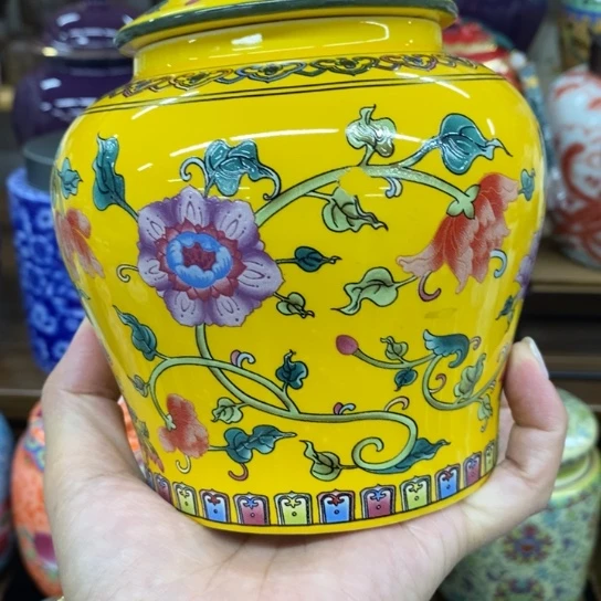 瓷片陶瓷茶叶罐密封罐