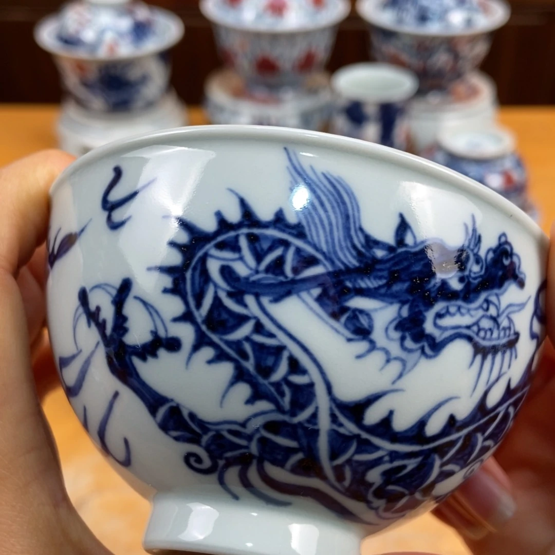 手绘现代茶具非古董