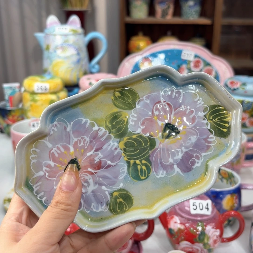 景德镇手绘高温釉下彩陶瓷茶具