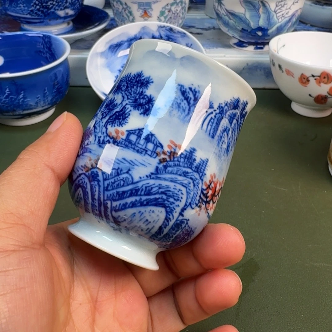 陶景德镇纯手绘茶具圆圆293