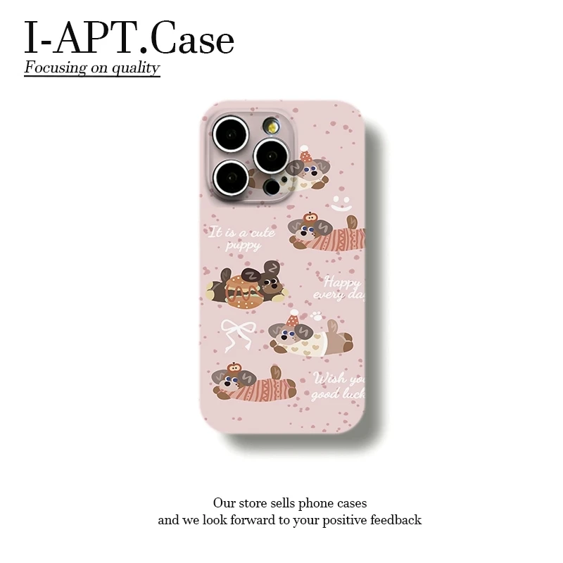 四只腊肠小狗菲林适用iPhone苹果16手机壳华为oppo小米vivo新款男